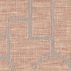 Abstract patroon in beige en terracotta kleuren uit het Arte-behang Essentials Totem Esparto Iberico 18916.