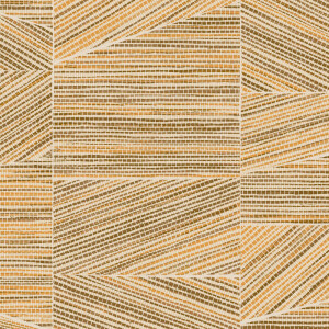 Geometrisch Arte-behang uit de Essentials Totem Infinity collectie met een patroon van diagonale lijnen in aardetinten.
