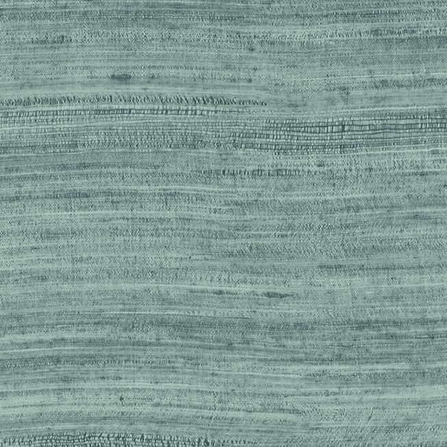 Groenblauw Arte-behang Expedition Tasar 72032 met een horizontaal geweven textuurpatroon.