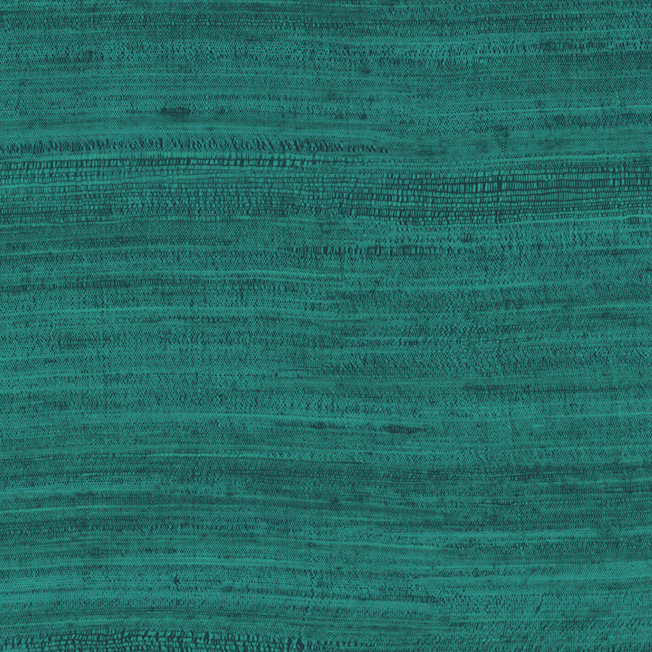 Groenblauw Arte-behang uit de Expedition Tasar-collectie met een textuur die doet denken aan fijne, horizontale vezelstructuren.
