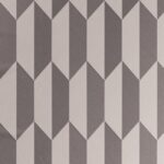 Grijs Arte behangpatroon Focus Arrow 26521 met geometrische 3D-pijlvormen.