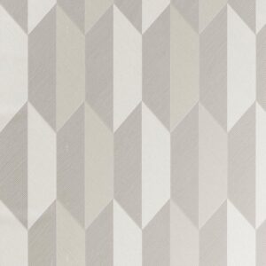 Grijs-beige Arte behang met een driedimensionaal pijlvormig patroon uit de Focus Arrow 26524 collectie.