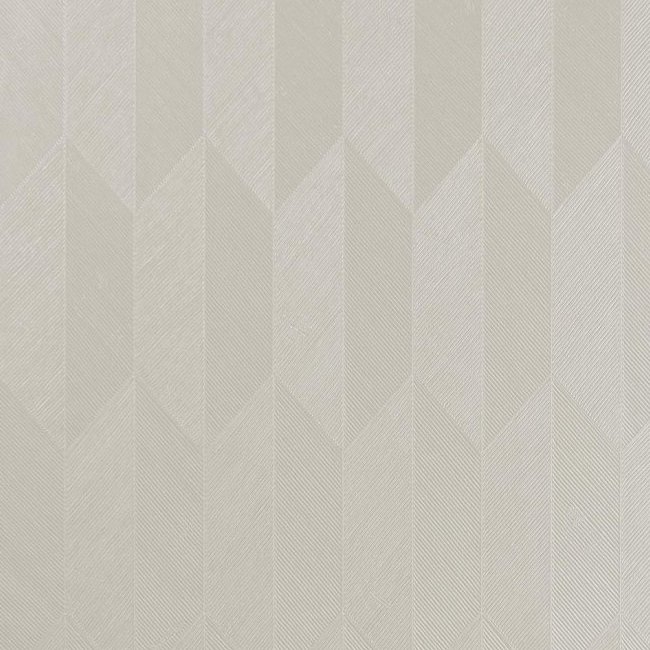 Lichtbeige Arte behang uit de Focus Symbol collectie met een geometrisch patroon van schuine lijnen en vlakken.