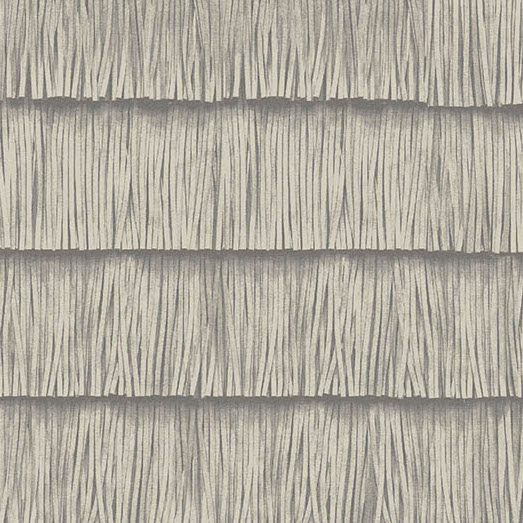 Grijs Arte-behang Insolence Shiver 34540 met een gelaagd patroon van verticale, fijne lijnen die een gestructureerd textieleffect creëren.