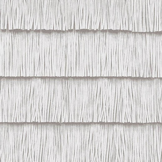 Grijswit Arte-behang uit de Insolence Shiver-collectie met een textuur van horizontale lagen fijne, verticale stroken.