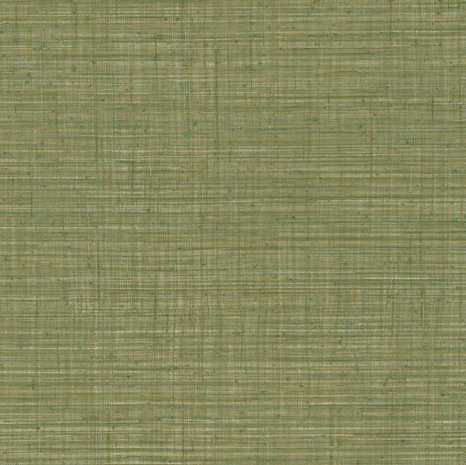 Groen Arte behang uit de Tierra Unito-collectie met een geweven textuureffect.