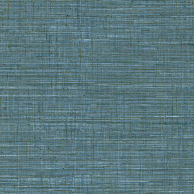 Blauw Arte-behang uit de Tierra Unito-collectie met een geweven textuur.