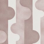 Abstract roze-beige behang met een geometrisch puzzelpatroon uit de Arte Joy collectie, model Puzzle of Passion.