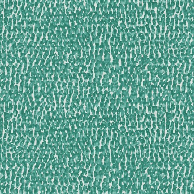 Groen Arte-behang Joy46 Join the Dots met een patroon van dicht opeengeplaatste, verticale penseelstroken.