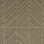 Geometrisch Arte-behang Kanso Iki 72510 met reliëf en diagonale lijnen in een symmetrisch patroon.