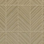Geometrisch Arte-behang Kanso Iki 72514 met reliëf en een patroon van schuine lijnen in beige tinten.
