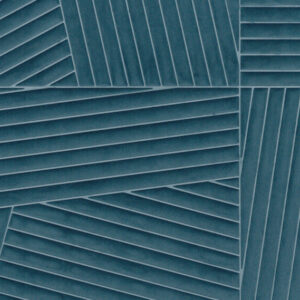 Blauw Arte behang Kanso Shibumi 72530 Azure met reliëf en geometrisch lijnpatroon.