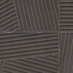 Donkergrijs Arte-behang Kanso Shibumi 72532 met een reliëfpatroon van schuine lijnen en geometrische vlakken.