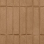 Beige muur met een geometrisch patroon van het Arte behang Kanso Yugen 72503.