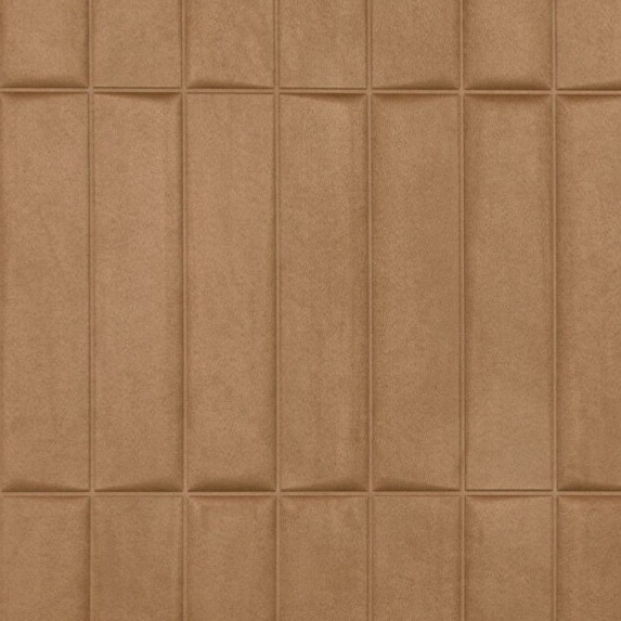 Beige muur met een geometrisch patroon van het Arte behang Kanso Yugen 72503.