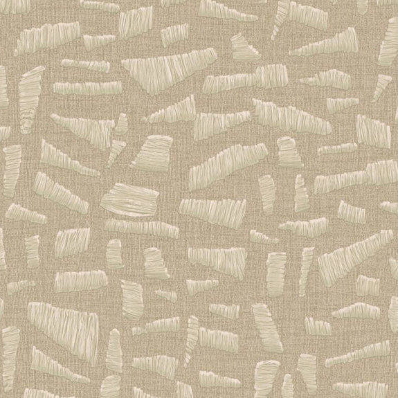 Beige Arte-behang Lanai Kona 81561 met abstract patroon van licht reliëfstrepen.