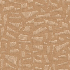 Beige behang met een abstract patroon van opgestikte textuurstrepen in zandtinten uit de Arte Lanai Kona Desert Dream collectie.