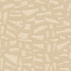 Beige Arte behang uit de Lanai Kona 81564 collectie met een organisch reliëfpatroon van abstracte, geborstelde vormen.