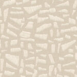Beige Arte-behang uit de Lanai Kona 81566 collectie met abstract patroon van getextureerde, crèmekleurige penseelstreken.