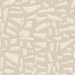 Beige Arte-behang uit de Lanai Kona 81566 collectie met abstract patroon van getextureerde, crèmekleurige penseelstreken.