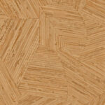 Beige Arte-behang Lanai Mauna 81510 met geometrisch patroon van houten textuur.