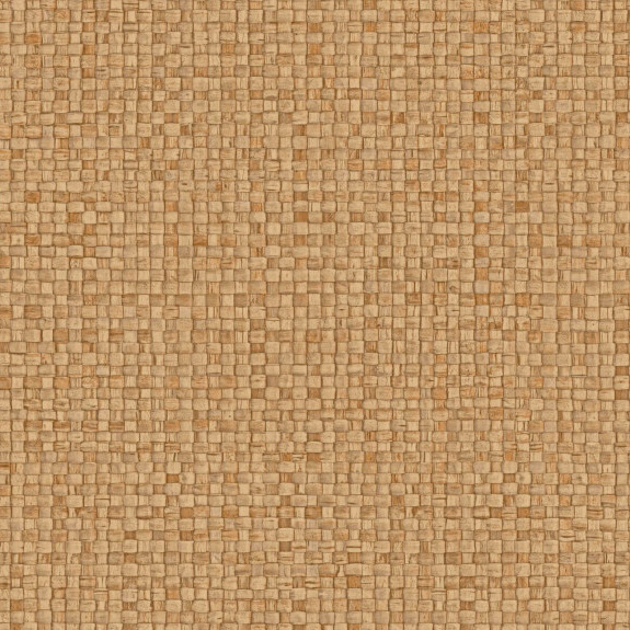Behang met een geweven structuur in natuurlijke, bruinbeige tinten uit de Arte Lanai Puna 81543 collectie.