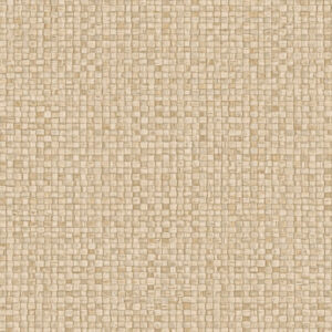 Beige Arte-behang Lanai Puna 81545 met een textuur van fijn geweven vierkante patronen.