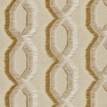 Beige Arte-behang Le Couturier Franges 58523 met een zigzaggend franjespatroon in reliëf.