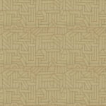 Beige Arte-behang uit de Le Couturier La Dérive-collectie met een abstract geometrisch patroon van doorlopende lijnen.