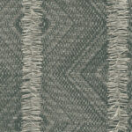 Grijs Arte-behang met geweven zigzagpatroon en verticale franjes uit de Le Couturier Majesto 58512 Graphite collectie.