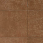 Bruin Arte-behang Les Cuirs Aspect 33552 met een lederlook en rechthoekige patroonstructuur.