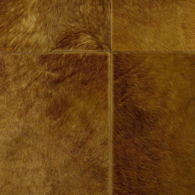 Detail van het Arte behang Les Cuirs Rectangle 33502 met een warme, lederachtige textuur en zichtbare stiknaden.