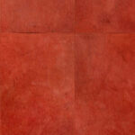 Roodbruin Arte-behang Les Cuirs Rectangle 33509 met een leerachtige textuur en zichtbare naden.