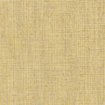 Geweven geel textuurbehang uit de Arte Nongo 49514 Gitane collectie.