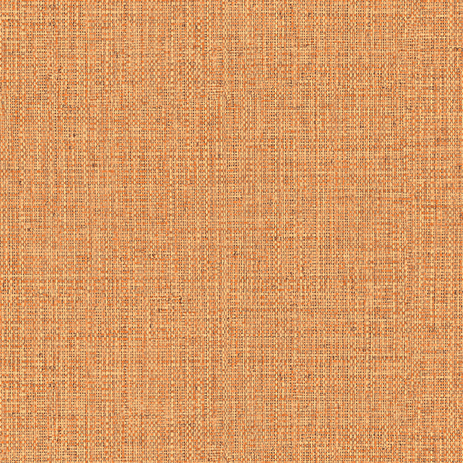 Oranje-bruin Arte Nongo 49518 behang met een geweven textuur uit de Gitane collectie.