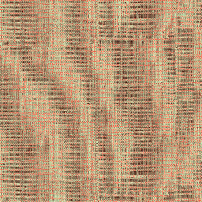 Close-up van het Arte Nongo 49524 behang uit de Gitane collectie met een geweven textuureffect in warme aardetinten.
