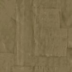 Structuurbehang met een patroon van rechthoekige vlakken in een aardse, bruingroene tint uit de Arte Oblong Buningh-collectie.