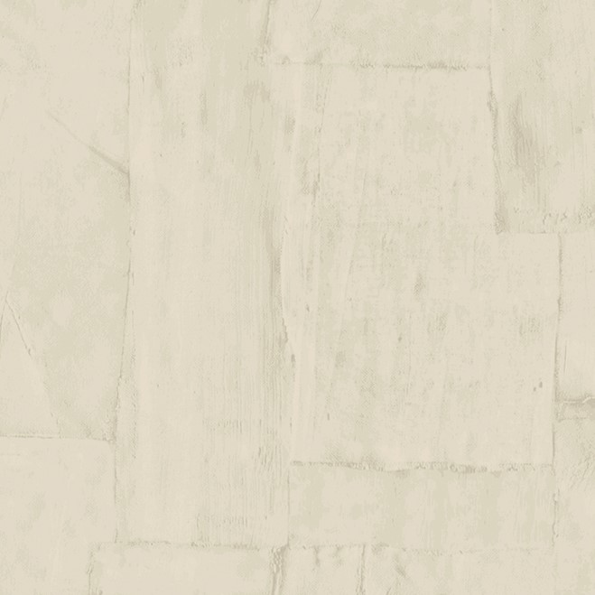 Beige Arte-behang Oblong Buningh 42542 met een abstract, geschilderd tegelpatroon.