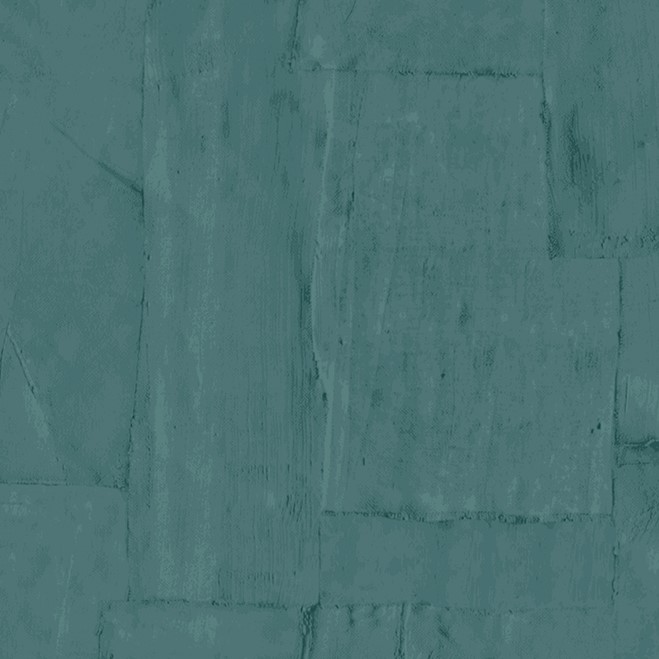 Donkergroen Arte-behang met een abstract patroon van rechthoekige vlakken en textuur, model Oblong Buningh 42545.