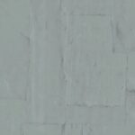 Grijsblauw Arte-behang uit de Oblong Buningh-collectie met een abstract rechthoekig patroon.