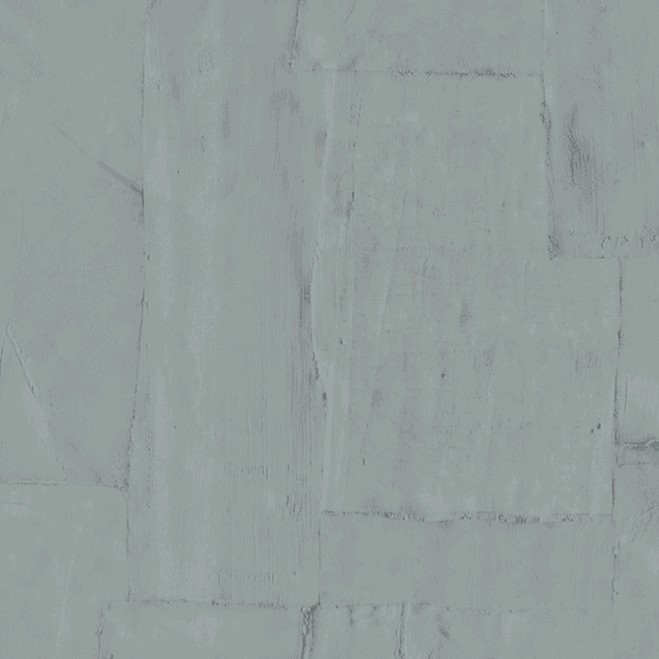 Grijsblauw Arte-behang uit de Oblong Buningh-collectie met een abstract rechthoekig patroon.