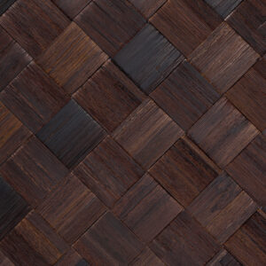 Donkerbruin geweven wandbekleding uit de Arte Tinto 48001 Chocolate collectie met een natuurlijke houtstructuur.