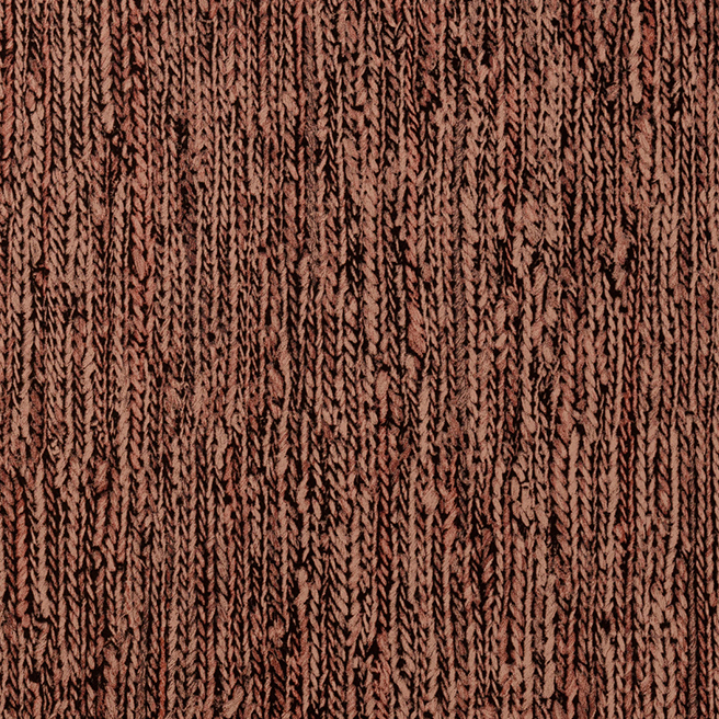 Bruin Arte behang uit de Les Forêts collectie met een gevlochten Tresse-patroon in de kleur Hazel.