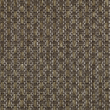 Structuurbehang uit de Arte Wildwalk Ferox 28061 collectie met een geweven, natuurlijke houtlook in bruin- en groentinten.