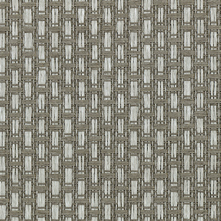 Structuurdetail van Arte-behang Wildwalk Ferox 28063 met een geometrisch vlechtpatroon in natuurlijke bruintinten.