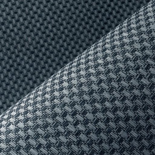 Close-up van het Arte-behang Wildwalk Ferox met een donkerblauw geometrisch textuurpatroon.