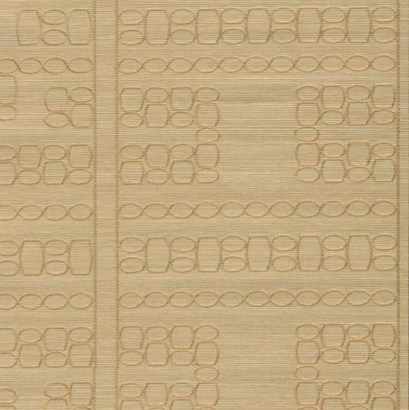 Beige wandbekleding met een gestructureerd, geometrisch patroon uit de Arte Marquesa Taio collectie in de kleur Winter Sun.