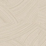 Beige Arte behang Arado 66002 met een abstract patroon van gebogen en gekruiste lijnen.
