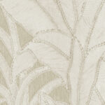 Beige Arte behang uit de Botanic 64503 collectie met een reliëfpatroon van tropische bladeren.