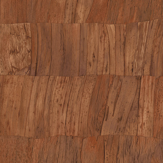 Behang met een natuurlijke houtlook in warme bruintinten uit de Arte Capas 34302 collectie.